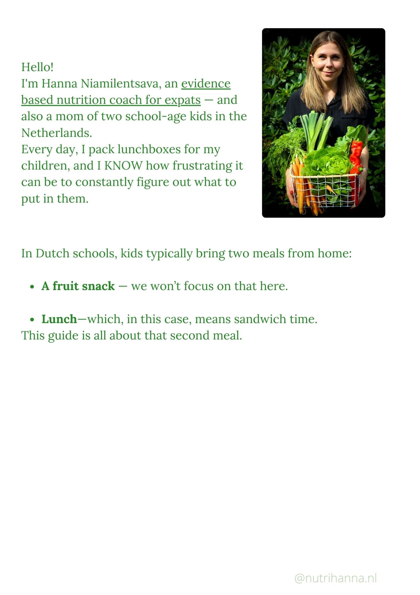 Sneak peak to the first page of the E-guide