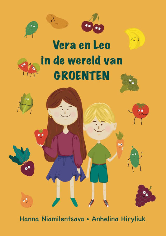 children hold vegetables carrot and paprika 
